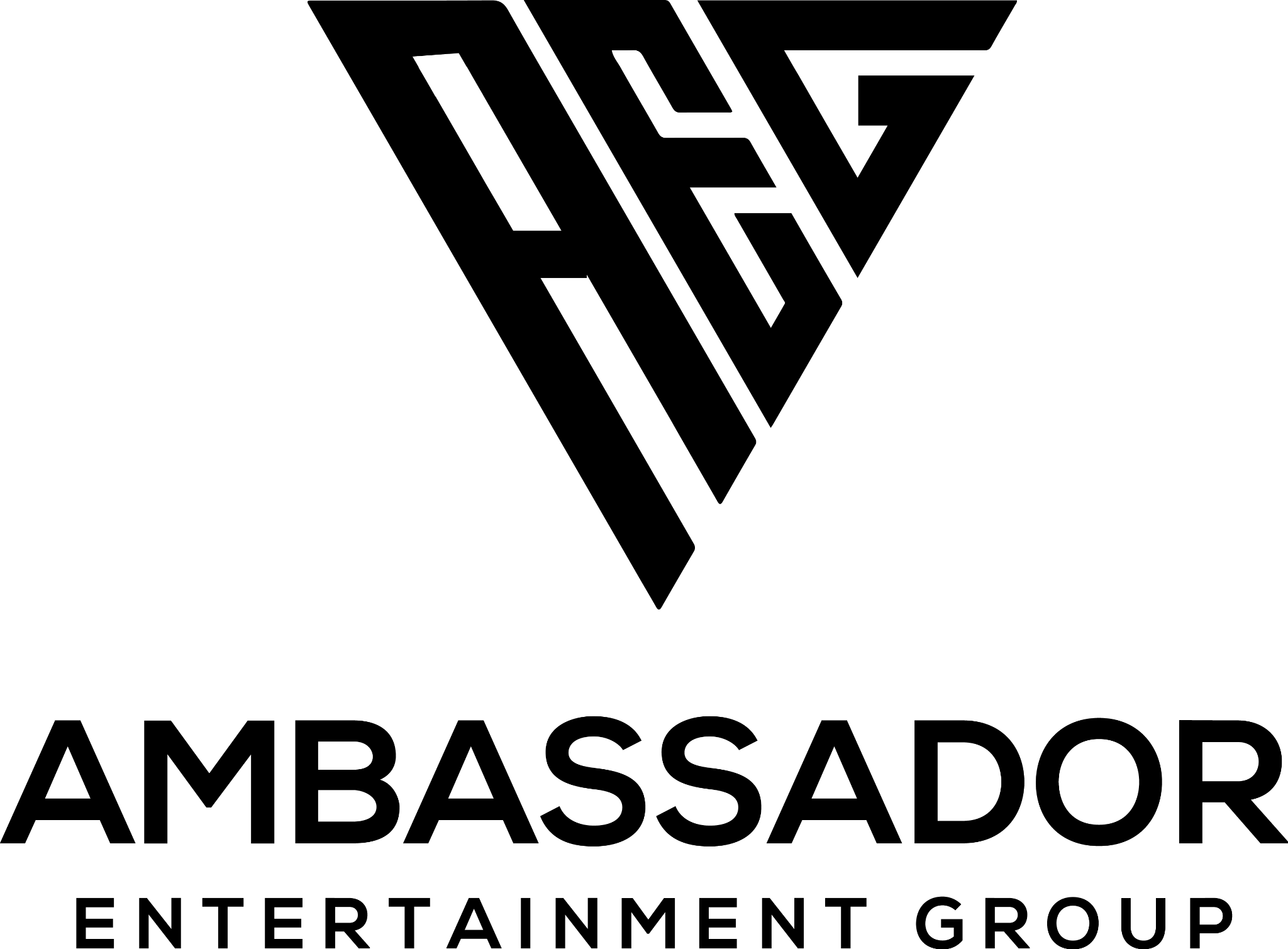 Ambassador Entertainment Group black logo